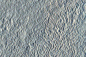 North-Pole-Facing Deposit in Crater with Concentric Crater Fill