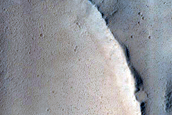 Impact Crater on Western Flank of Elysium Mons