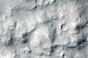 Crater Central Mound Deposits near Dichotomy Boundary