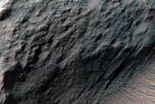 Central Peak Complex in Large Impact Crater