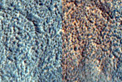 Gullies on Wall of Mesa in North Tempe Terra