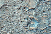 Rocky Crater Floor South of Al Qahira Vallis