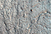 North-Pole-Facing Deposit in Crater