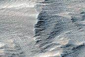 Terrain Boundary near Olympus Mons