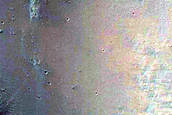 Crater in Terrain with Valleys