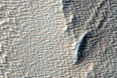 Arsia Sulci Terrain Boundary