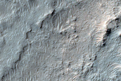Ridges on Crater Floor near Parana Valles