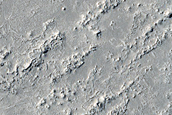 Lava-Coated Crater in Athabasca Valles