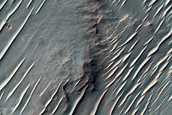 Crater Floor Features North of Hellas Planitia
