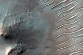 Terra Sabaea Central Pit with Bedforms
