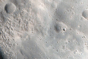 North-Pole-Facing Deposit in Crater