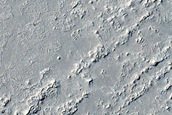 Lava-Coated Crater in Athabasca Valles