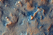 Bedrock in Northeast Syrtis Major Region