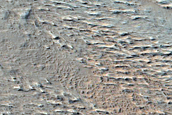 Landforms East of Gordii Dorsum