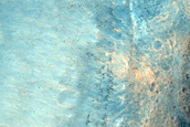 Crater Wall Exposure with Very Good Layering