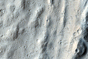 Lobate Feature Northwest of Olympus Mons Basal Scarp