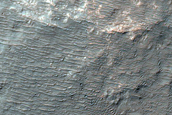 Possible Light-Toned Clays West of Eberswalde Crater