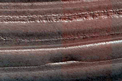 Steep Scarp on North Polar Layered Deposits Periphery