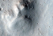 North-Pole-Facing Deposit in Crater
