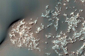 Bedrock and Dunes on Terra Cimmeria Crater Floor