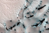Polar Barchan Dune Convoy at Head of Olympia Undae
