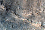 Mawrth Vallis Craters Impacting Channel