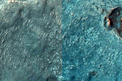 Olivine and Hydrated Mineral-Rich Terrain in Nili Fossae