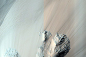 Searching for Topographic Slumps in West Eos Chasma