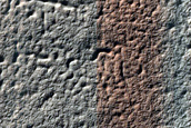 Looking for Frost in South-Facing Gullies with Bright Exposures