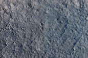 North-Pole-Facing Deposit in Crater Associated with Headwall Erosion