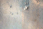 Impact Crater on Side Channels of Nanedi Valles