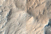 Intersecting Erosion Lines and Crater Rim