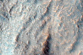 Crater with Gullies and Steep Slopes
