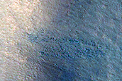 Northern Plains Crater with Water Ice