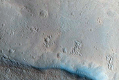 North-Pole-Facing Deposit in Crater