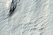 Layering in Inverted Crater