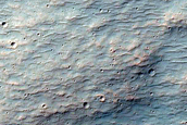 Wall of Lava Channel on Tyrrhenus Mons