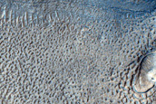 Terrain around Crater in Arabia Terra