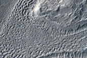 Terrain around Crater in Arabia Terra