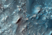 Isolated Dune Field in Crater Northwest of Syrtis Major Planum
