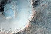 Fresh 1-Kilometer Impact Crater