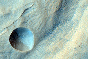 Bamberg Crater and Terrain to South