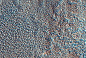 Frost Deposit on Ejecta of Crater in Acidalia Planitia