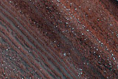North Polar Layered Deposits Exposed Layers