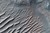 Diverse Materials Exposed in Western Her Desher Vallis
