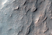 Crater Eroded by Channel in Noachis Terra