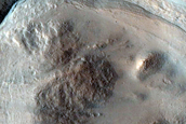 Gullied Crater in Context Camera Image