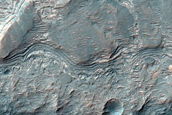 Inverted Drainage Network Deep in Central Valles Marineris
