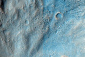 Gully or Landslide Directly under Small Crater