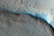 North-Pole-Facing Deposit in Crater